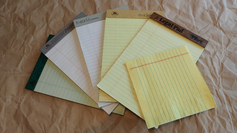 リーガルパッドイメージなのでダブルラインマージンも当然のようにある