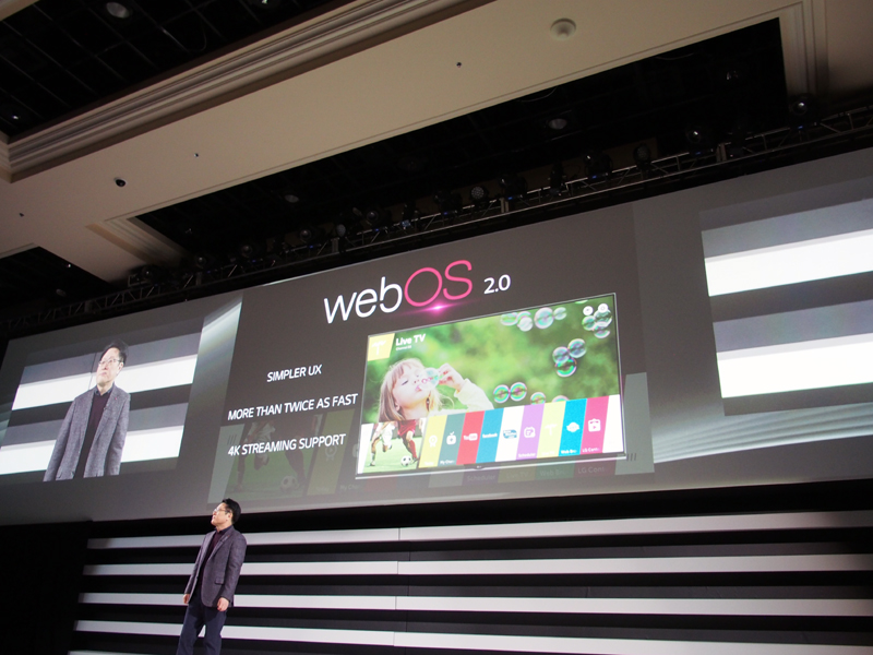 IoTに関する取り組みも発表された。その一環として、テレビはWebOSに対応する