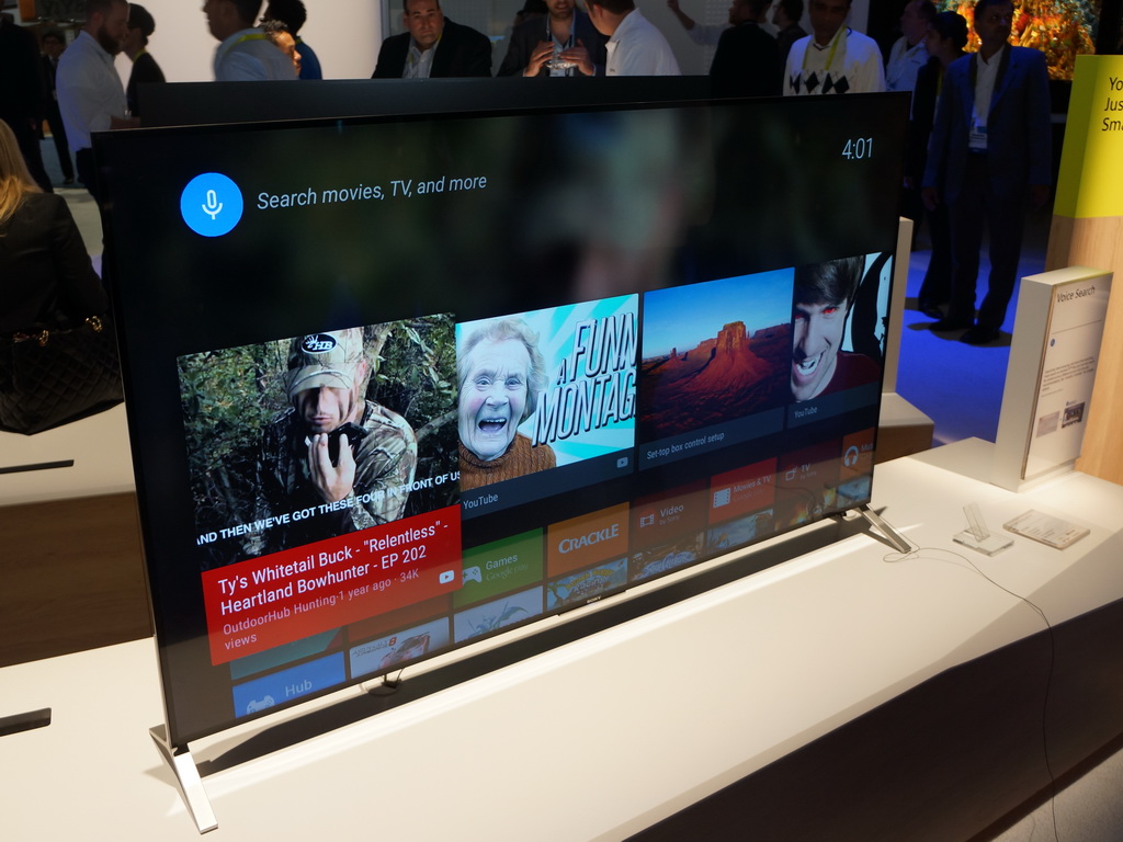 ソニーは2015年に北米向けに発売するモデルで、全面的にAndroid TVを採用。