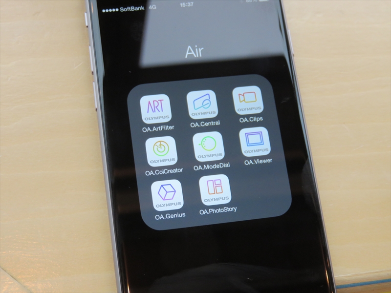 OLYMPUS AIR A01用にオリンパスが配信するアプリ