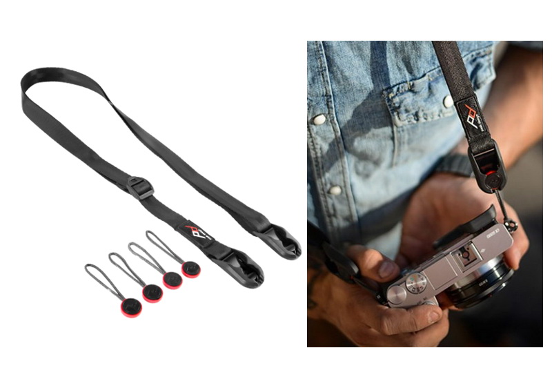 Peak Designの「LEASH」。軽めの機材を吊してネックストラップとして使えるほか、カメラの落下防止にも利用可能です。銀一オンラインショップ価格は5076円。