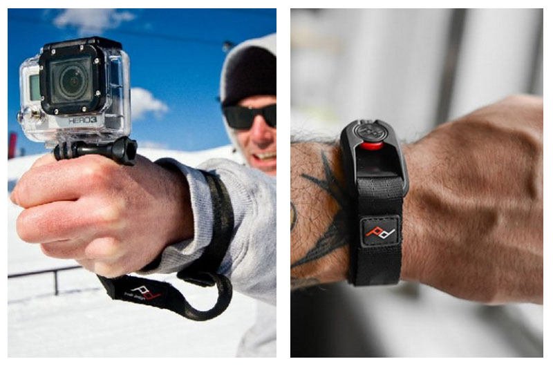 Peak Designの「CUFF」。カメラ落下防止用のリストストラップです。アクションカメラの落下防止や防水デジカメの水没防止などにもいいかもしれません。不使用時はリストバンドのように身につけられます。