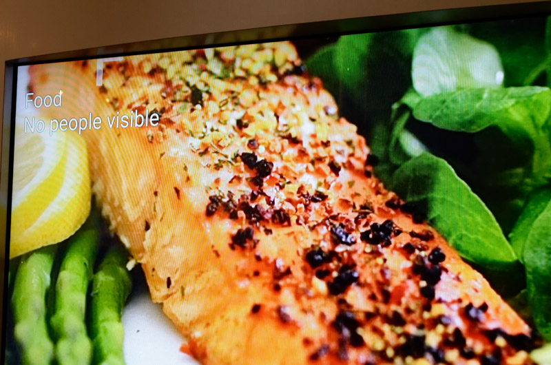 料理の映像はしっかり食べ物であることを認識