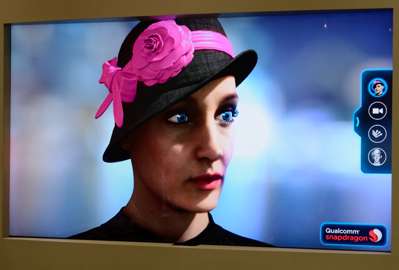 高度な3Dグラフィック性能も披露