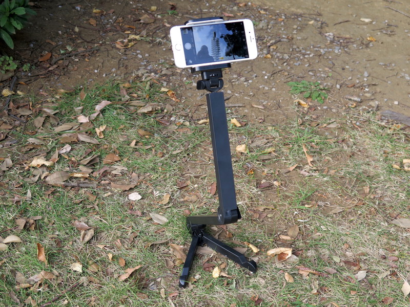 このようにスティックを伸ばして使うことも可能