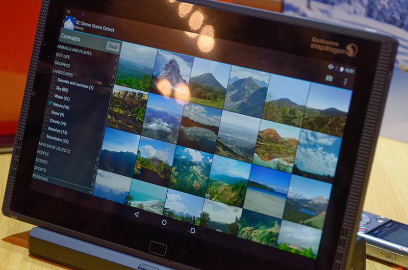 シーンを判断できることで、画像ビューワー上で自動カテゴライズも可能になる