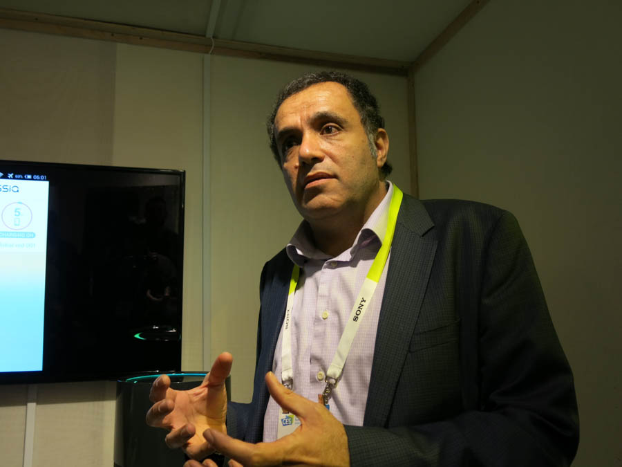 Cotaを紹介するOssiaのHatem Zeine CEO