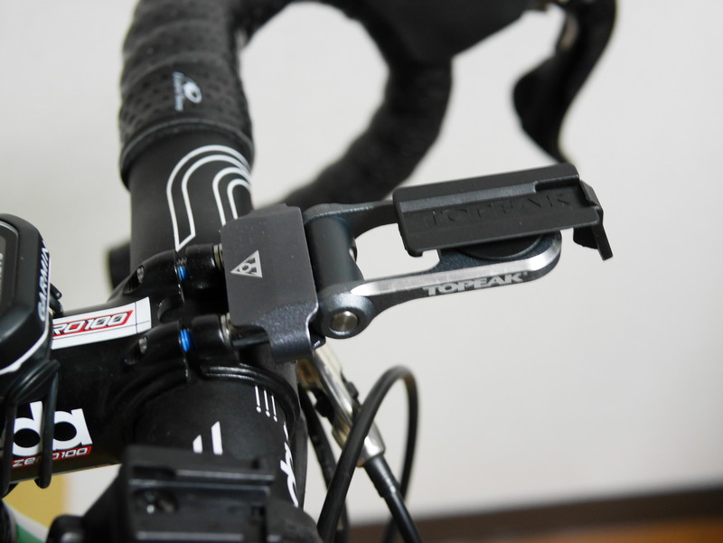 「ライドケース マウント RX」を固定するとこのように