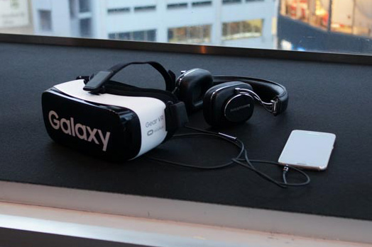 イベントで使われていたGear VRのセット