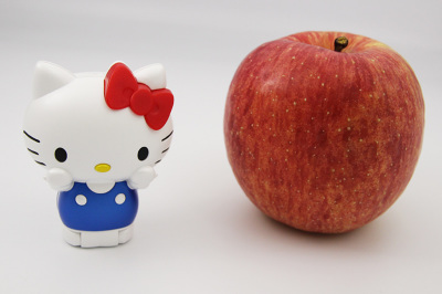 ハローキティフォン」ファーストインプレッション] 形はキワモノだが