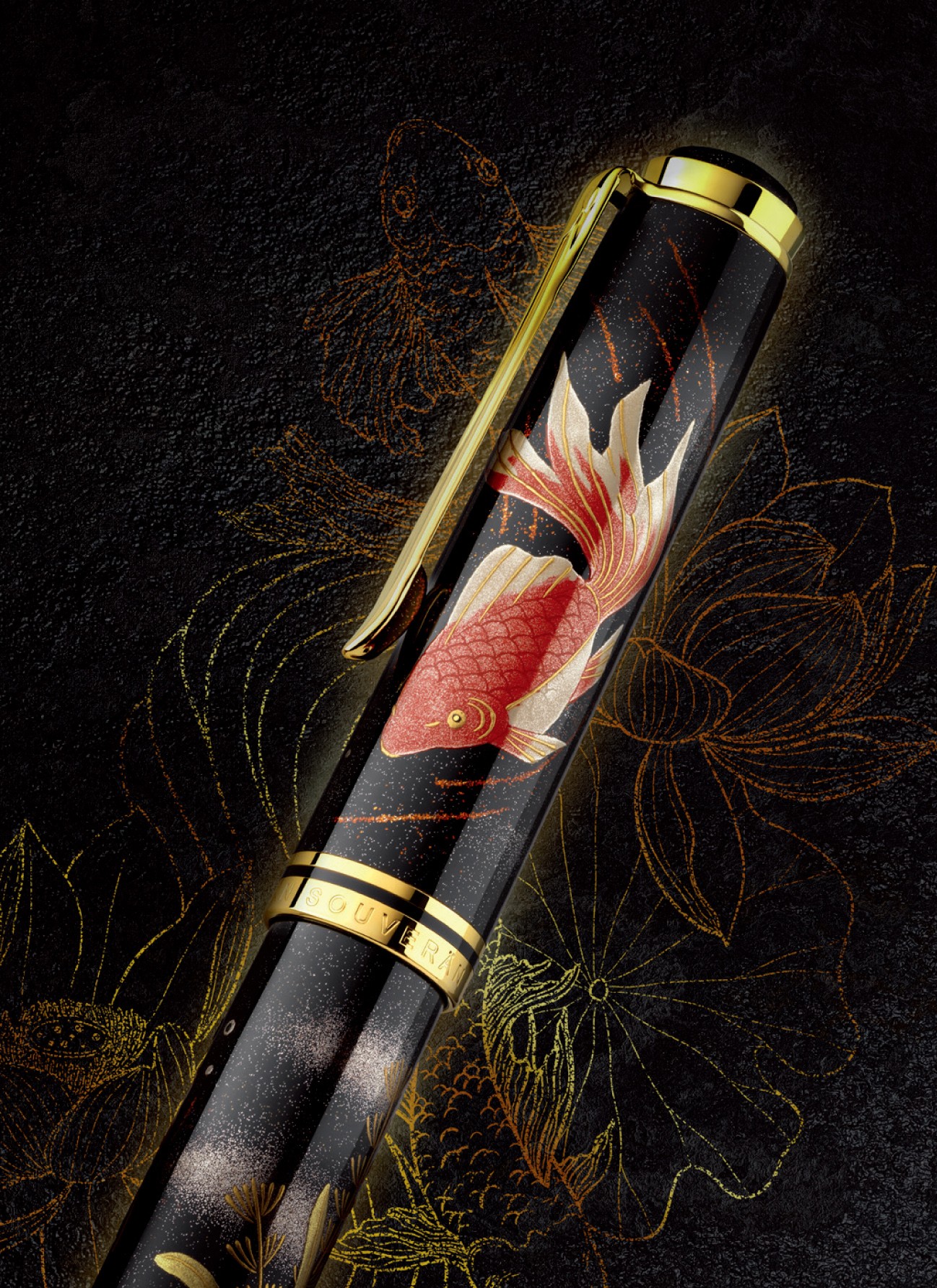 限定蒔絵万年筆「金魚（Goldfish）」
