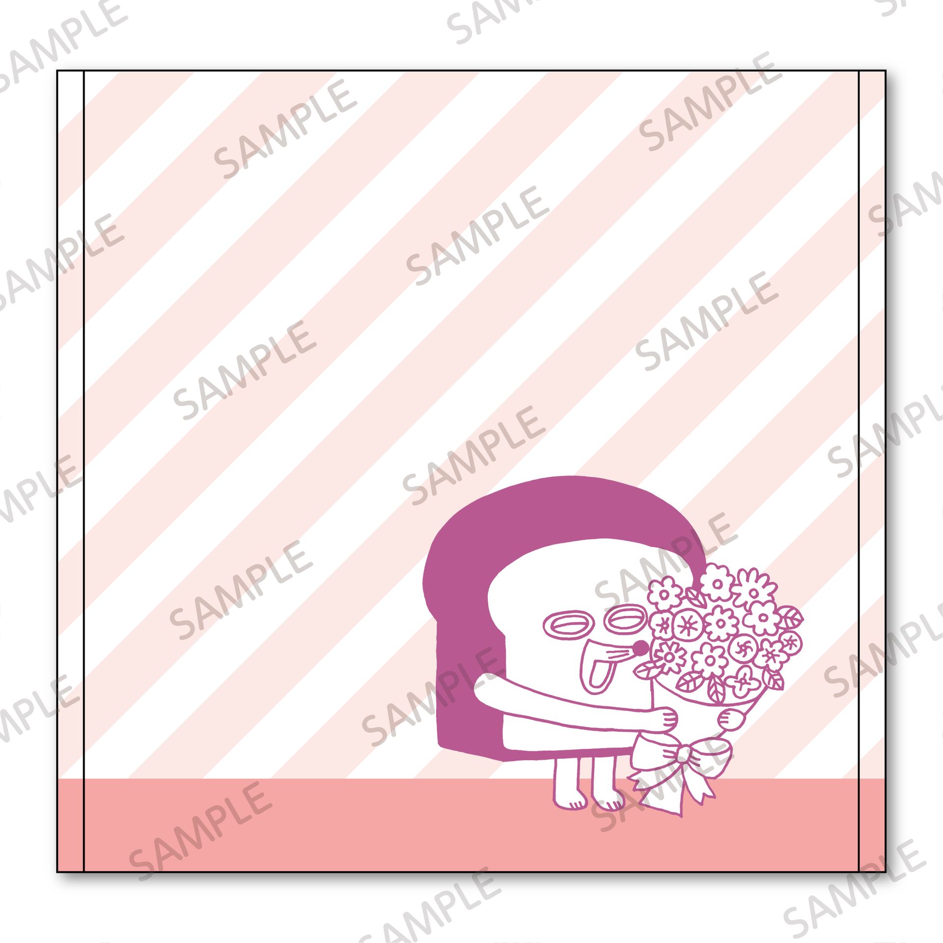 ミニタオル（ピンク）1,430円