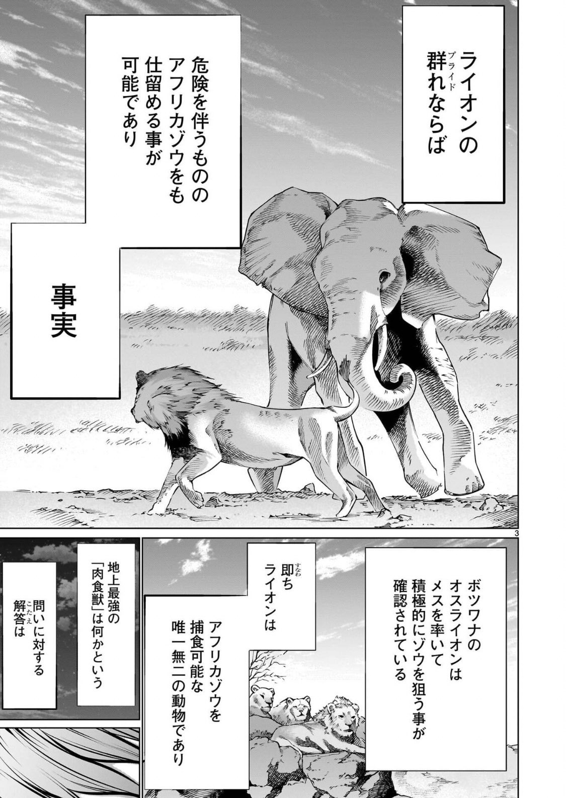 折に触れて動物の解説が挿入される