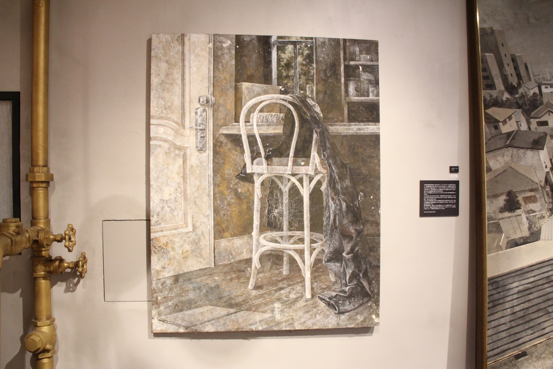 この3点は、いずれも学生時代に描いた作品とのこと。こちらもかなりの大きさがあるので、近寄ってじっくりと鑑賞したい