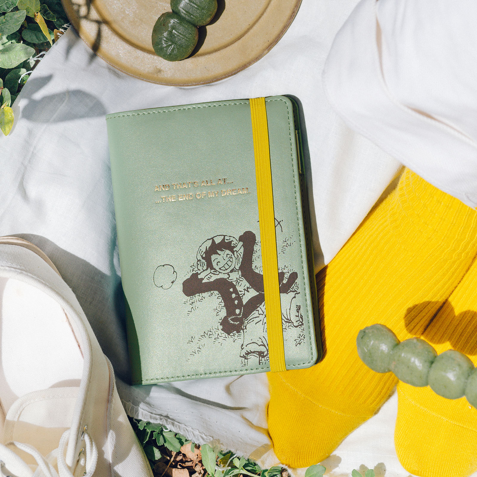 手帳カバー「ルフィの夢の果て Mint Green」※オリジナルサイズ(A6)と色違いのカズンサイズ(A5)