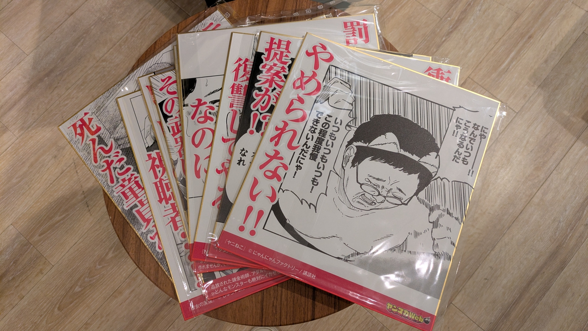 ガチャではコラボバナーの絵柄を用いた色紙や5周年特製ポケットティッシュが当たる