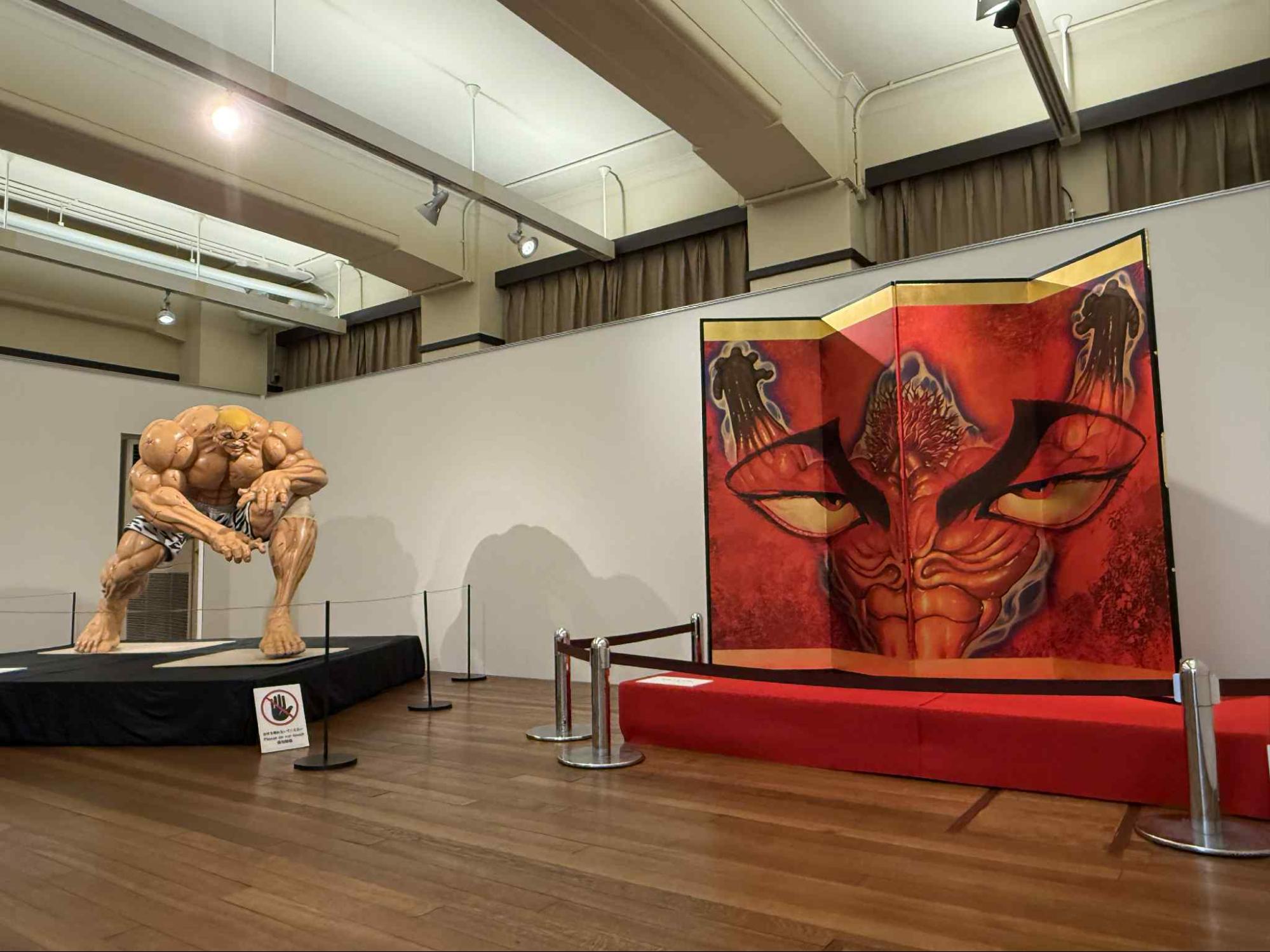 京都国際マンガミュージアム「板垣恵介『刃牙』（バキ）シリーズ原画展」より