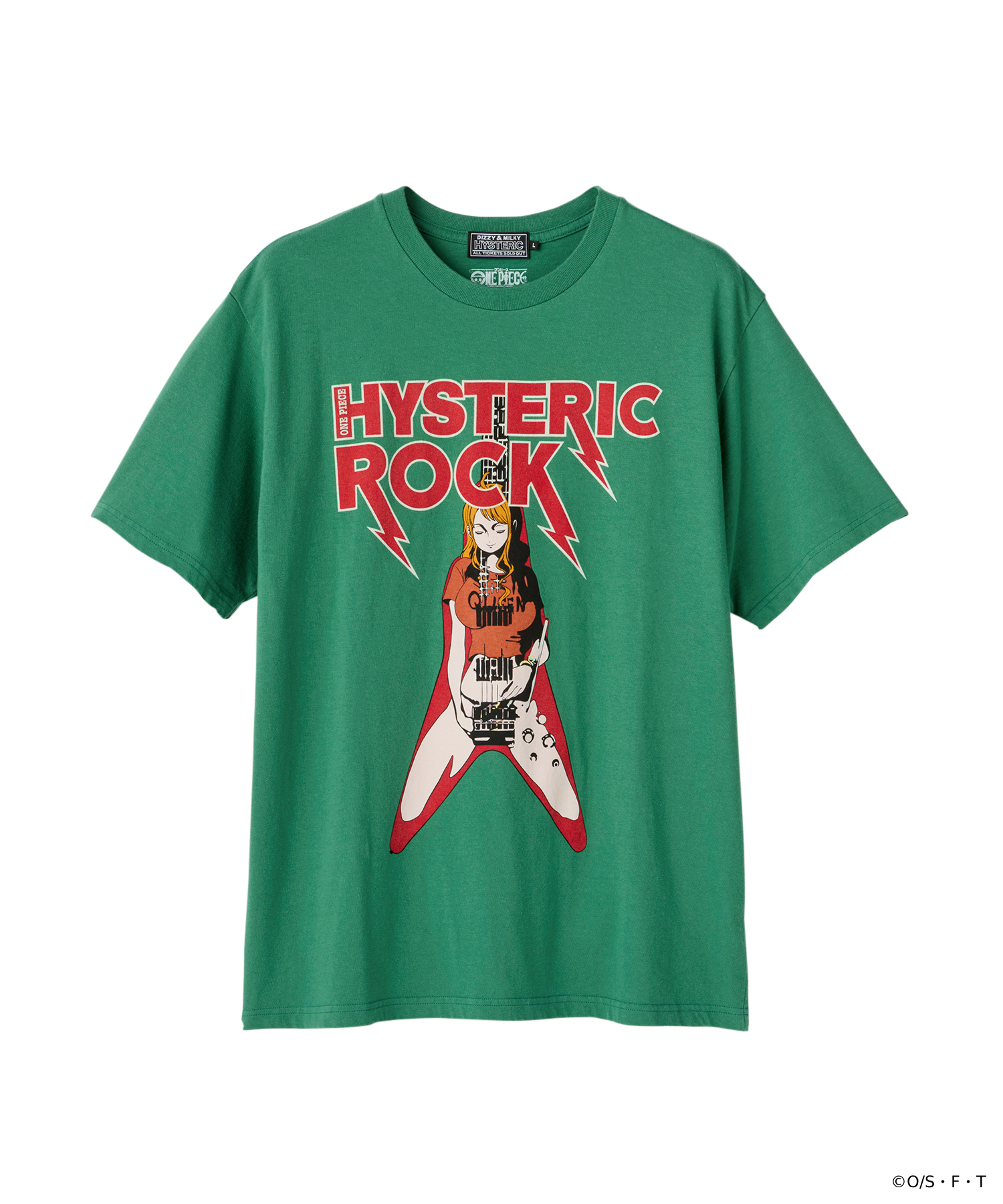 ONE PIECE×HYSTERIC GLAMOUR / NAMI FLYING V Tシャツ（3色展開）：17,600円