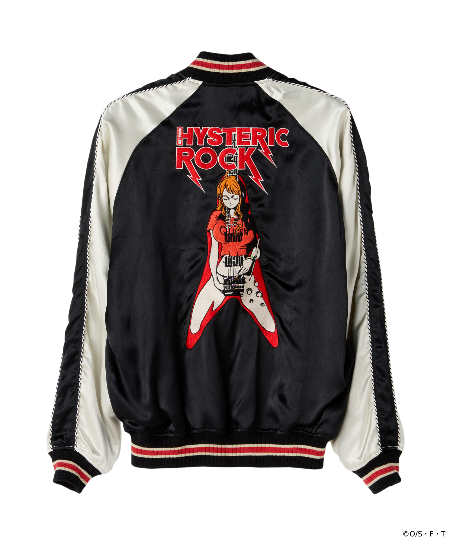 ONE PIECE×HYSTERIC GLAMOUR / NAMI FLYING V刺繍スカジャン：132,000円