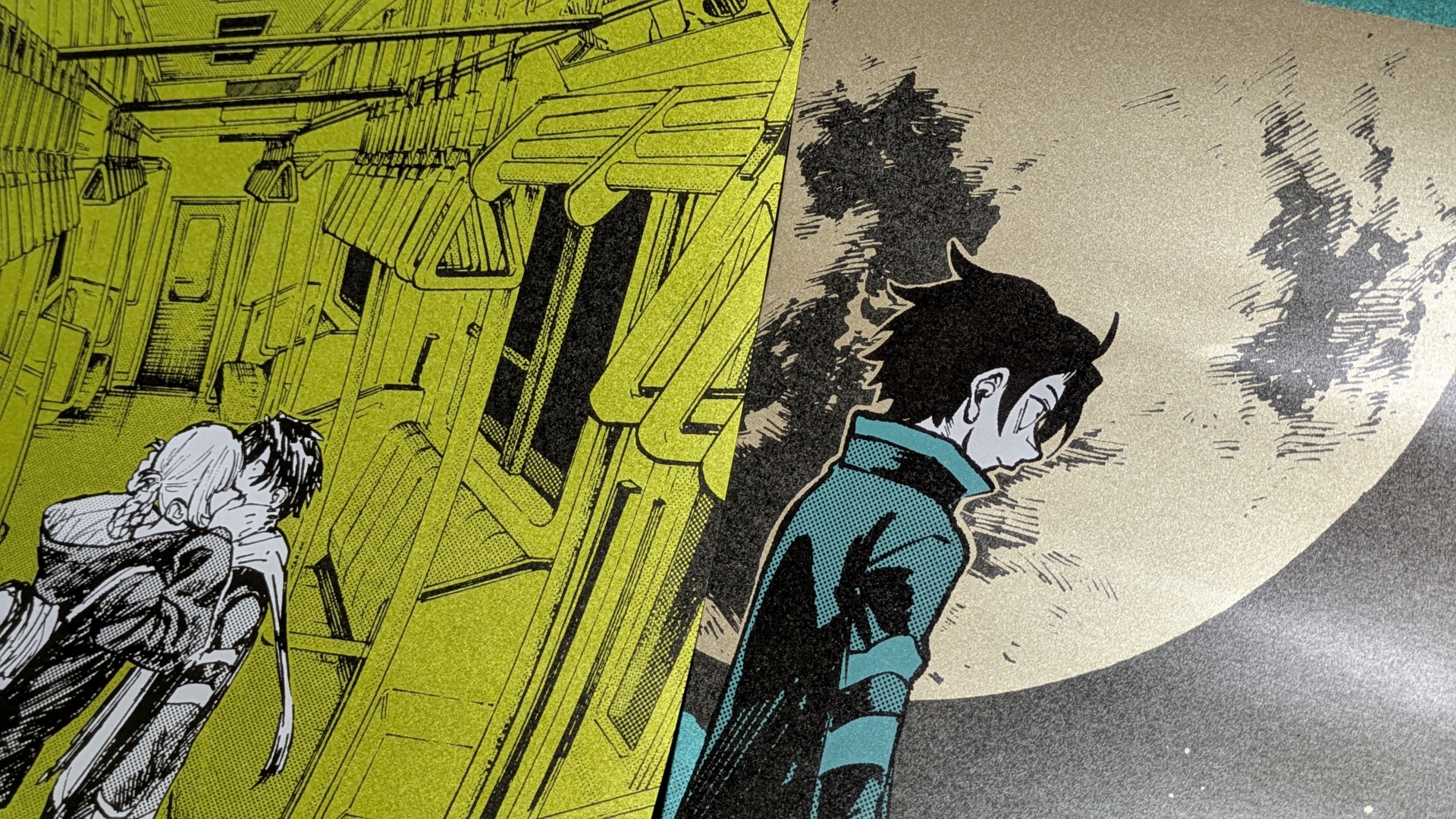 ちなみに「B」の月の金とは色合いが全く異なり、「C」の金はより黄色が強い