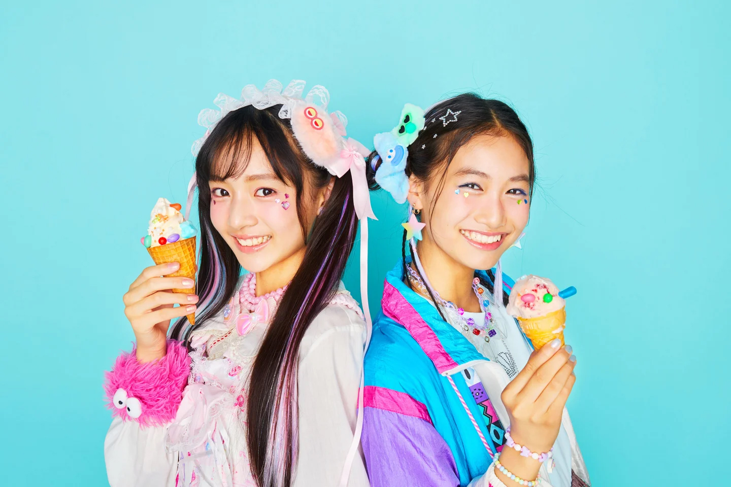 「りぼん」11月特大号付録：「ヘンテコきゅーと▼ ICE MONSTERヘアアクセ3点セット」