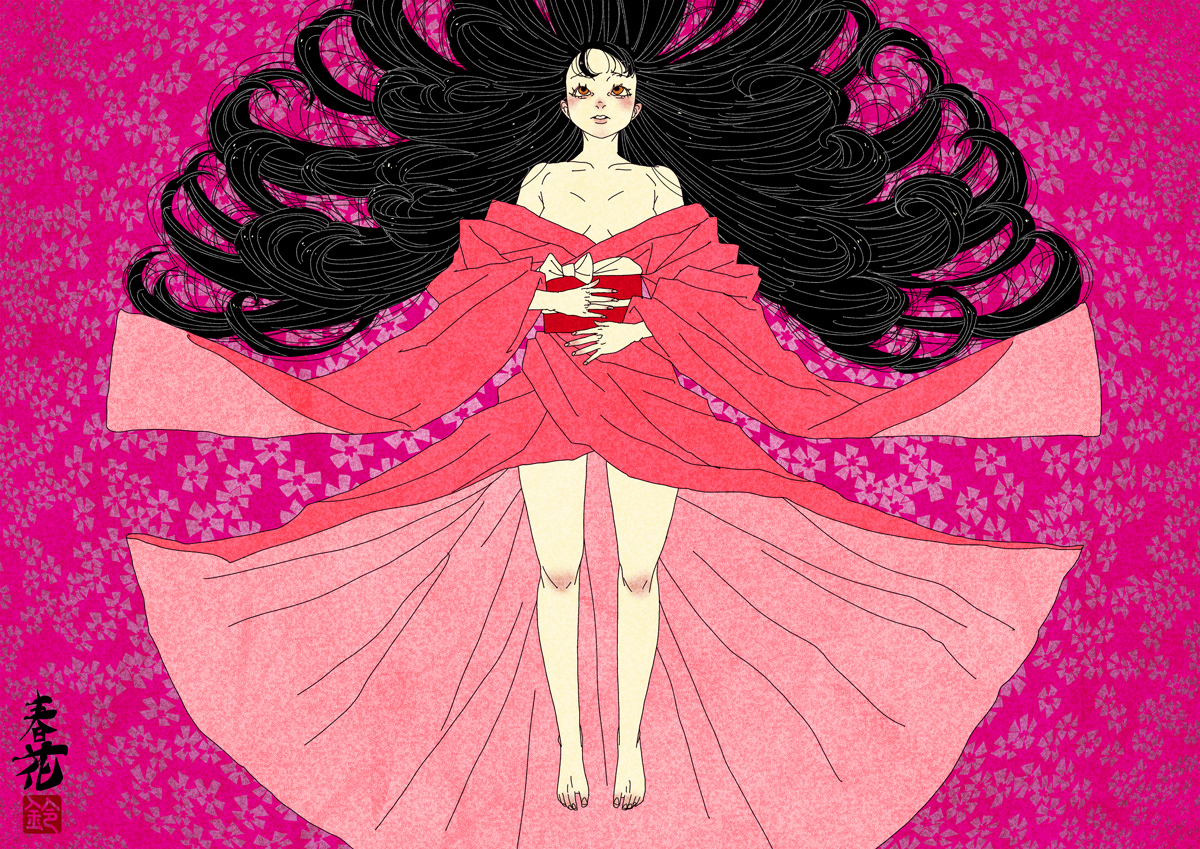 「鈴木セイゴ画集『うっつく －日ノ本美人寄－』」より