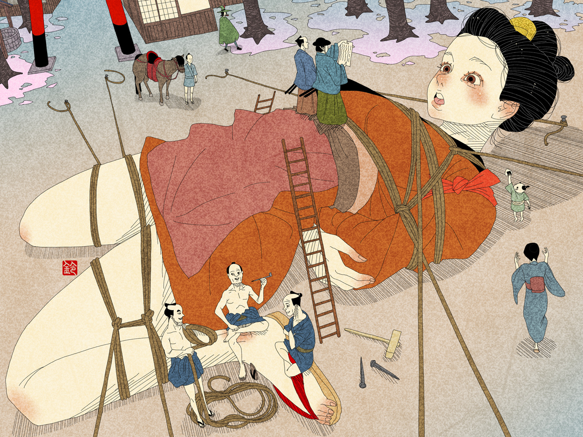 「鈴木セイゴ画集『うっつく －日ノ本美人寄－』」より