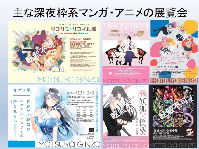 同社が開催したマンガ・アニメIPの展覧会。朝日新聞社を含む様々なパートナーと共に、多様な座組で開催したとのことだ