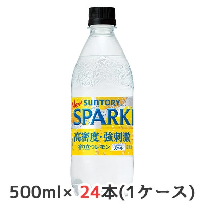 サントリー 天然水 SPARKLING レモン (手売り用) 500ml PET 24本 (1ケース)