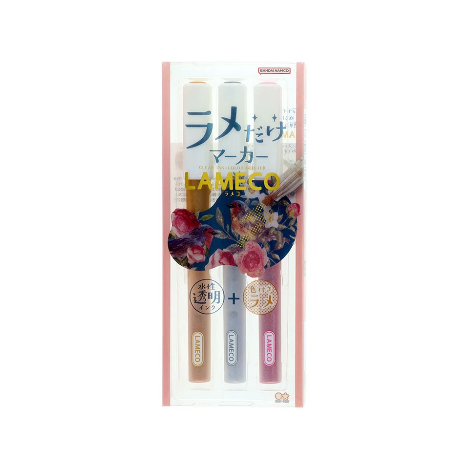 ロフト先行/ラメだけマーカーLAMECO(ゴールド・シルバー・ピンク) 3色セット(サンスター文具)　1,320円