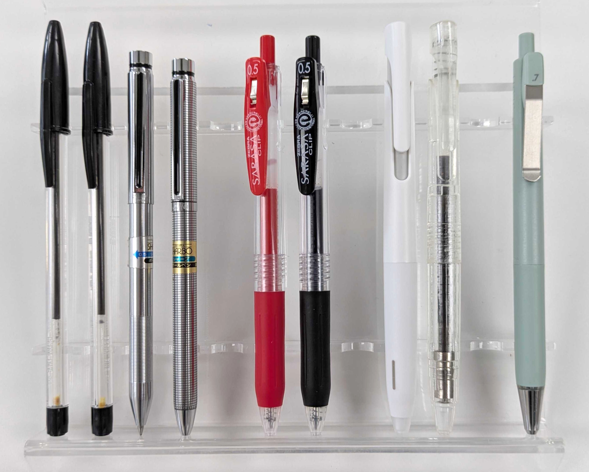 「クリスタル4100」、「シャーボ」、「サラサクリップ」、「ブレン」、「ブレンユー」など、ゼブラの歴代商品に搭載されてきた技術が「HAMON」に集結