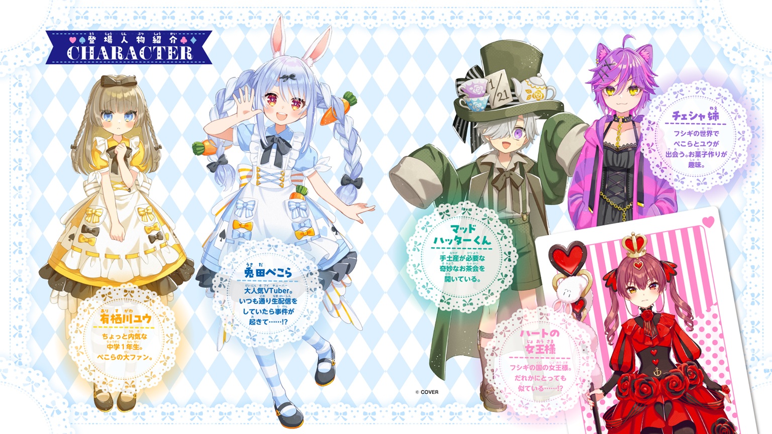 『兎田ぺこらぺこ！ フシギの国でどんちゃんを取りもどせ！』中面本文　(c）囚／集英社　(c) COVER