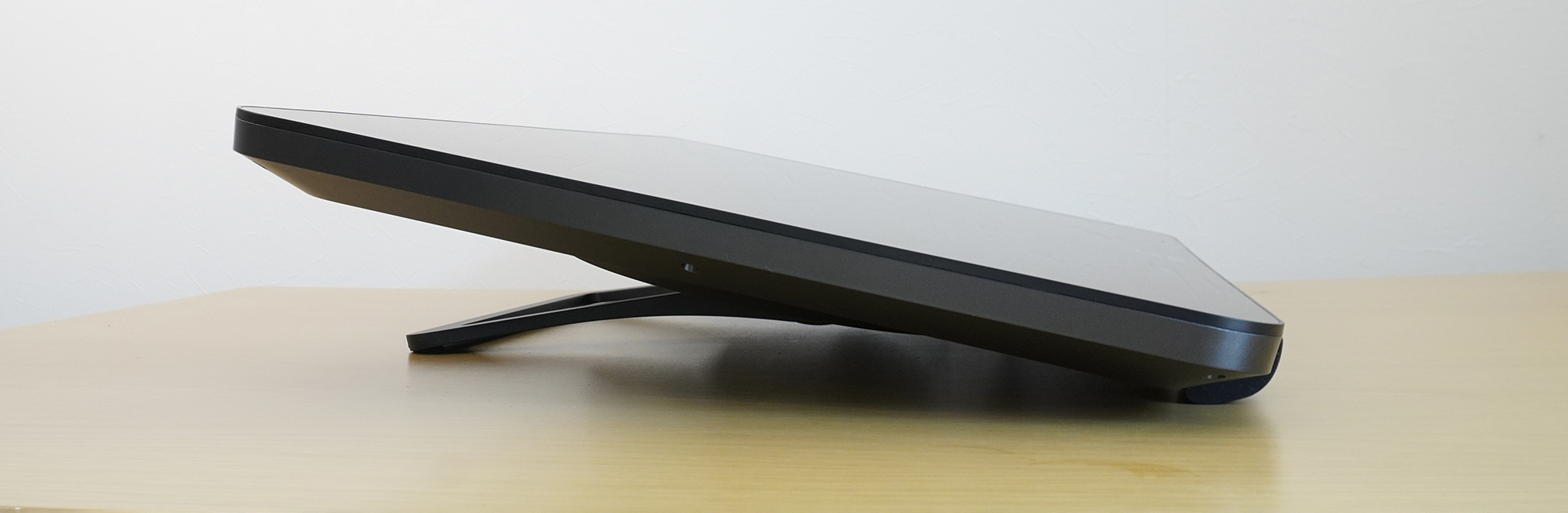 水平に近い位置でセットしたところ