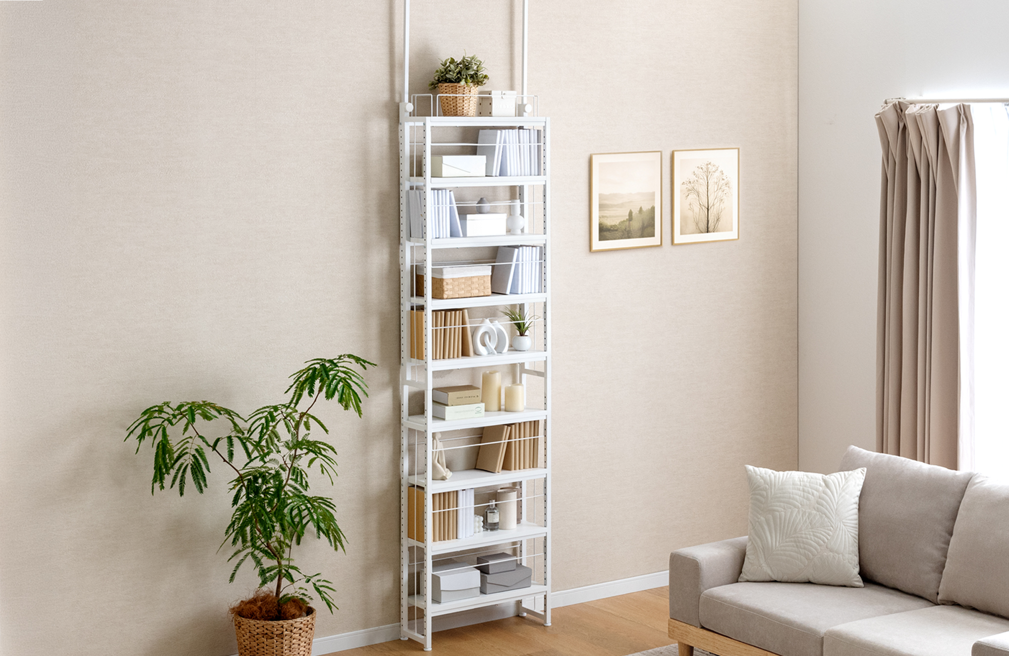 他のインテリアと合わせやすい「ホワイト」