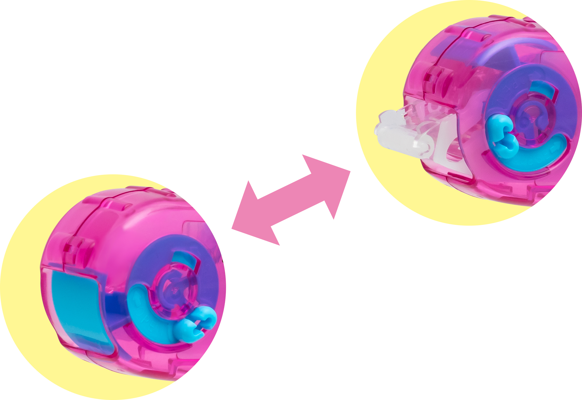 ヘッドと連携して開閉する「シャッターキャップ」