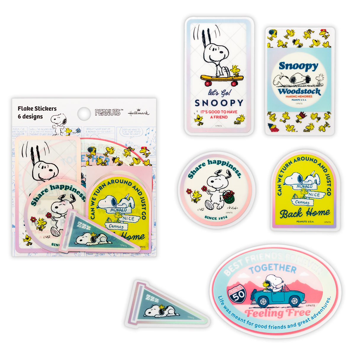 855130 ＳＮフレークＰＥＴスヌーピーとＷＳ(C) Peanuts Worldwide LLC