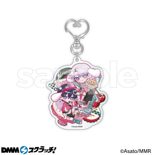 描き下ろしイラストなどを使用した、持ち歩きしやすいサイズのアクリルキーホルダー