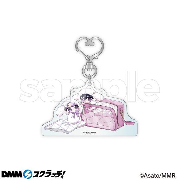 描き下ろしイラストなどを使用した、持ち歩きしやすいサイズのアクリルキーホルダー