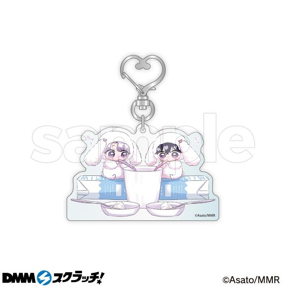 描き下ろしイラストなどを使用した、持ち歩きしやすいサイズのアクリルキーホルダー