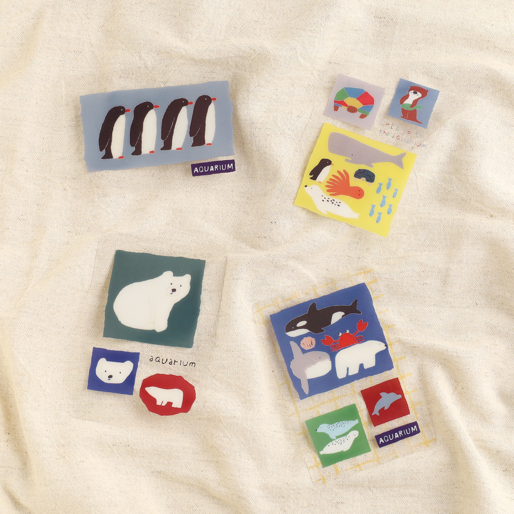 涼しげな透け感がかわいい、ポストカードサイズのクリアカード