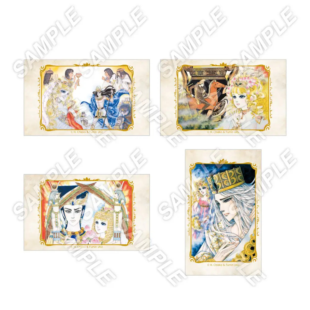 B賞：原画展オリジナルクリアカード(全4種)コンプリートセット／C賞：原画展オリジナルクリアカード(全4種)ランダム1枚