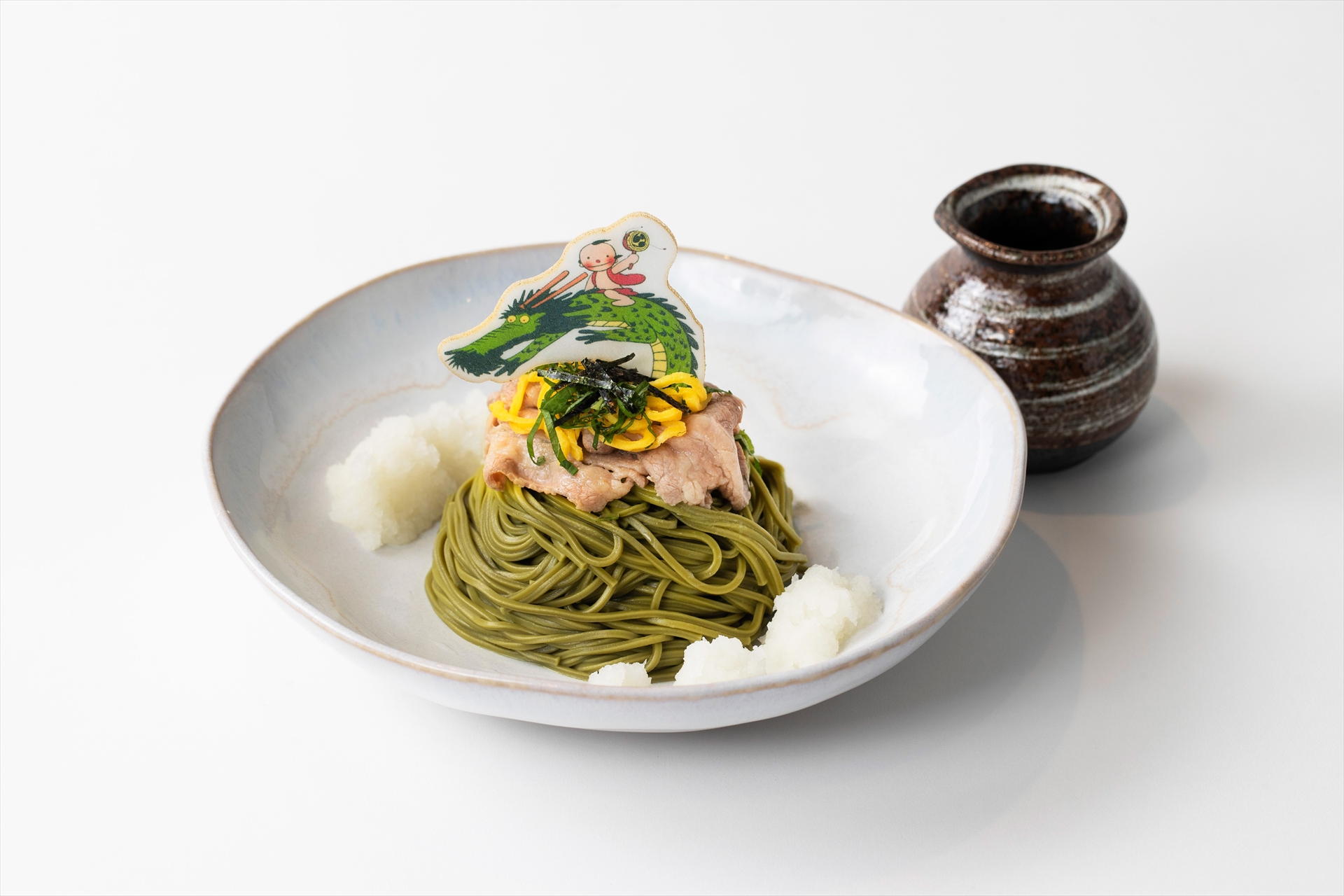 まんが日本昔ばなし ぶっかけ茶そば　1,680円