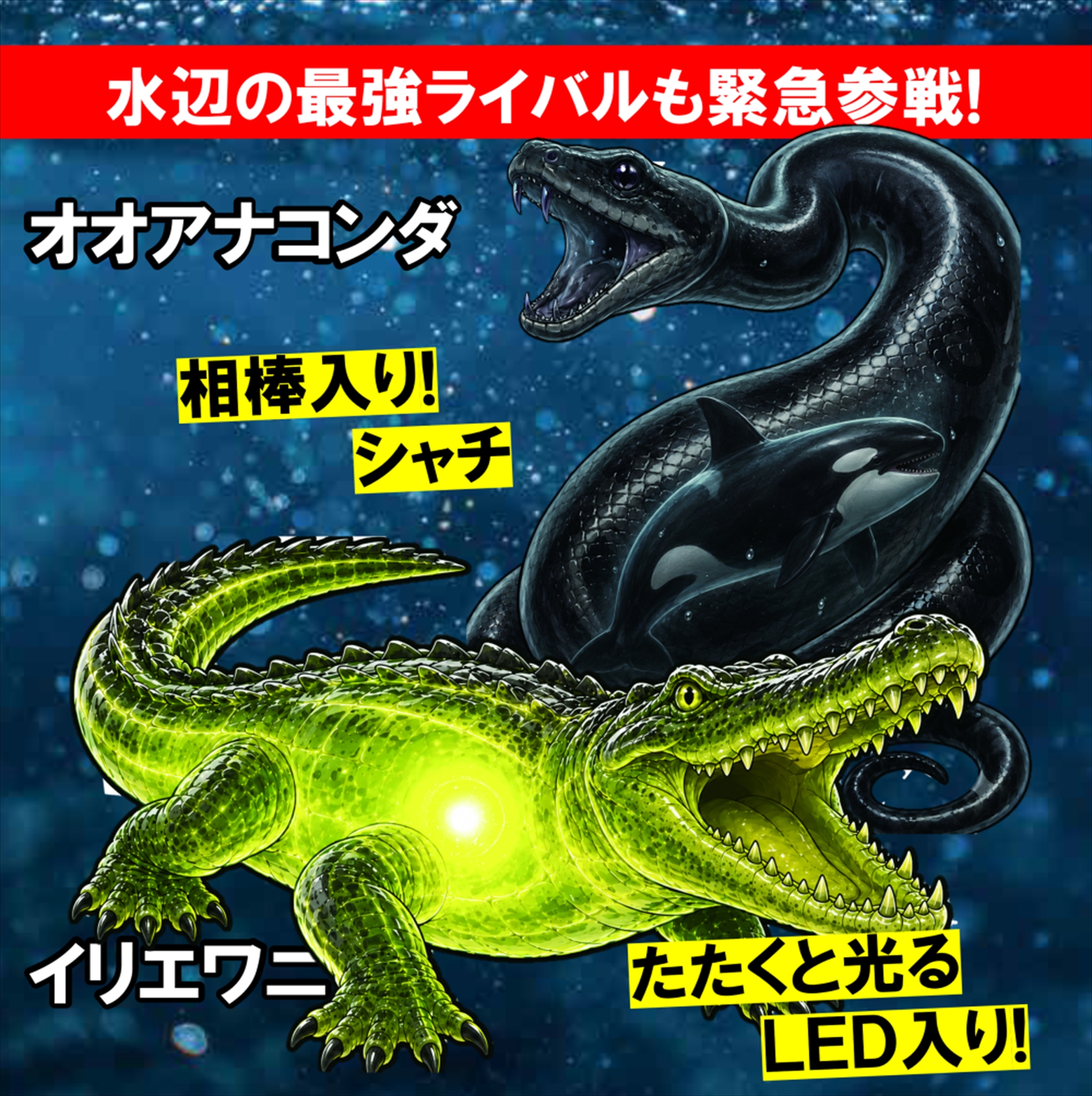 のび～る！ 最強リアル 海のいきもの大集結BOOK サメ&シャチ ライバル出現スペシャル！