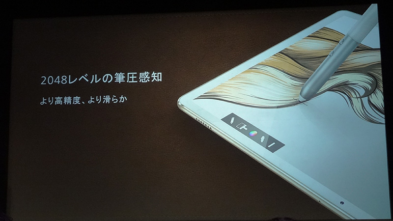 2,048段階筆圧検知