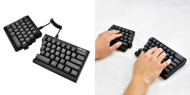 アーキサイト、左右分離型のメカニカルキーボード ～マスターすれば
