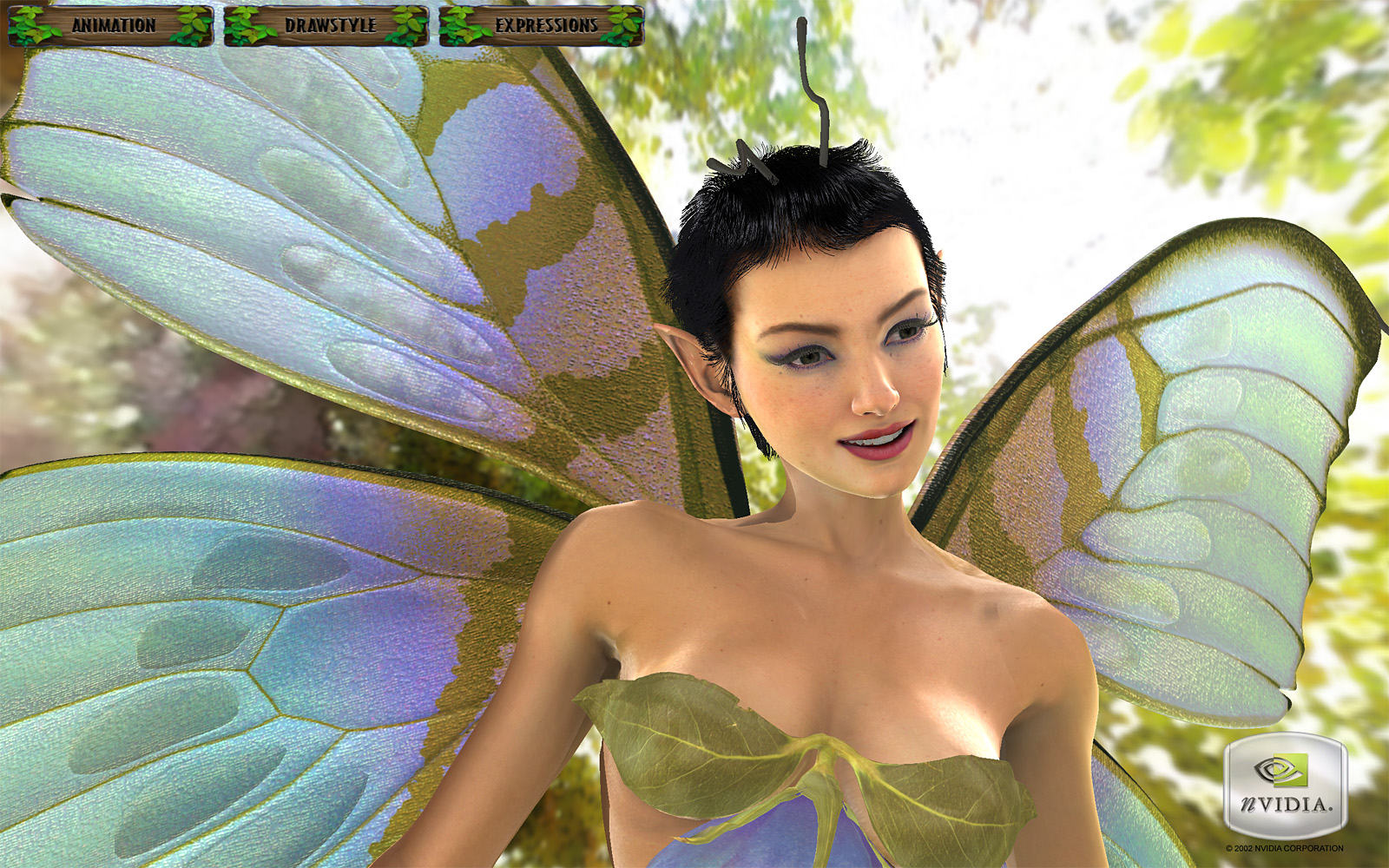 NVIDIAのGeForce FX 5800用デモ「Dawn」。このグラフィックスは今でも色褪せない