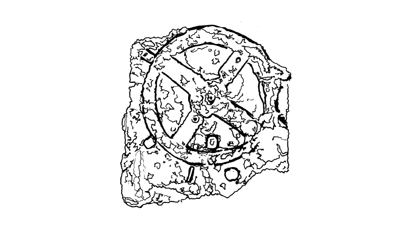ギリシャのペロポネソス半島とクレタ島の間にあるアンティキテラ島近海の沈没船から見つかった遺物。
