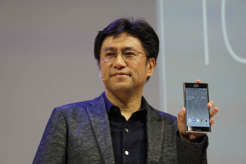 MWC 2017でのソニーモバイルのプレスカンファレンスで発表されたXperia XZ Premium(MWC2017にて撮影)