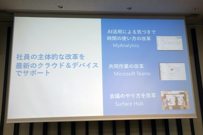 日本マイクロソフトが社内で進めている働き方改革の例