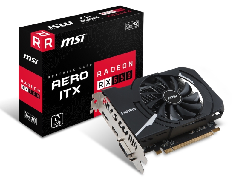 Radeon RX 550 AERO ITX 2G OC